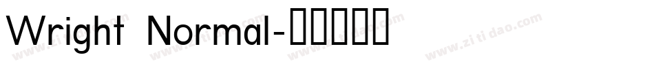 Wright Normal字体转换